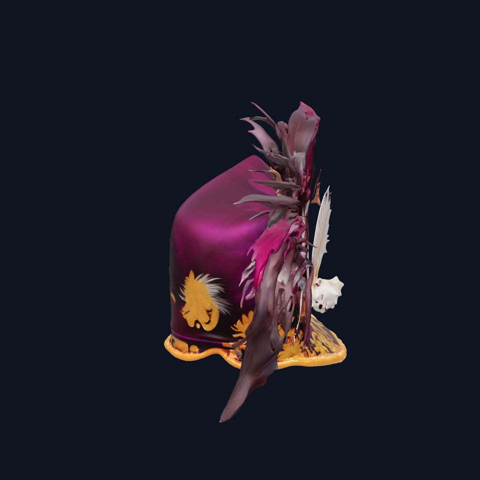 Baroque Feathered Hat Model Pack